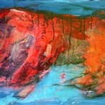 Nature in Transformation # 12, 2012, acrylic, 148 cm x 54 cm, PRIVATE COLLECTION